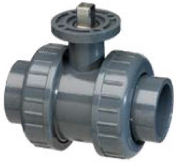 VDL 2-weg PVC kogelkraan met ISO top